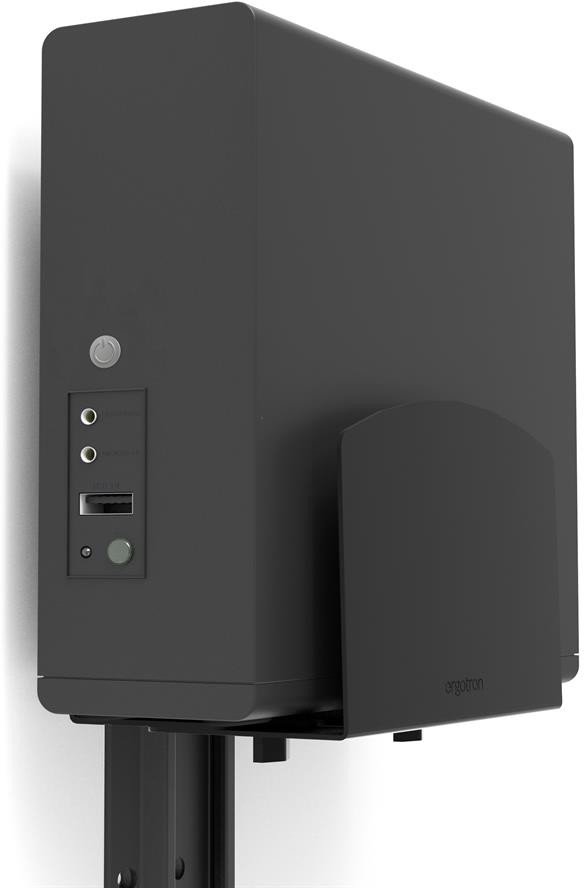 Ergotron LX Pro - Montá?ní sada (nástěnná kolejnice 10 palců (25,4 cm), montá?) - pro PC case - medium - ocel, hliník - černá