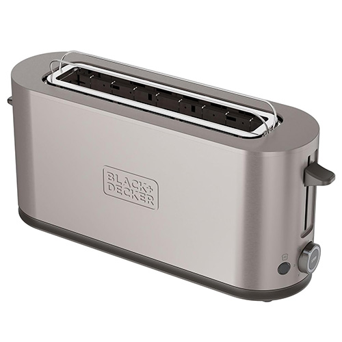Topinkovač Black+Decker, BXTO1002E Topinkovač nerez, 1000W