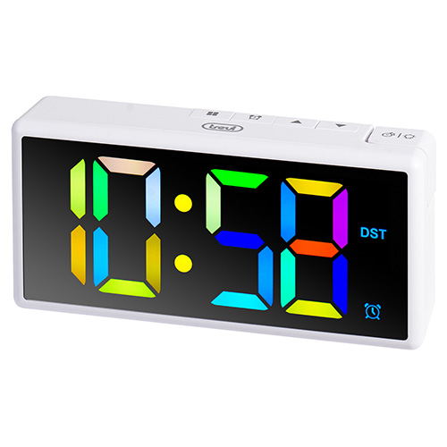 EC 886 WH Digitální budík multi LED