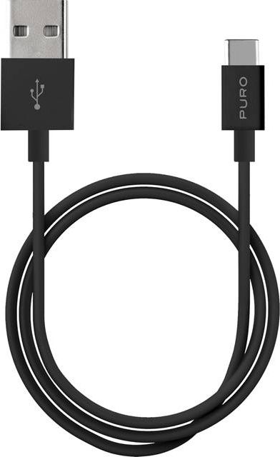 Puro USB kabel USB-A - USB-C 1 m černý (PUR516BLK)