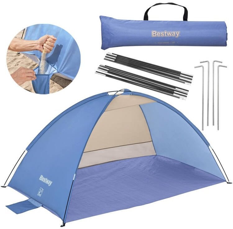 Plážový stan s ochranou UV50+ 200x120x95cm ED-897612