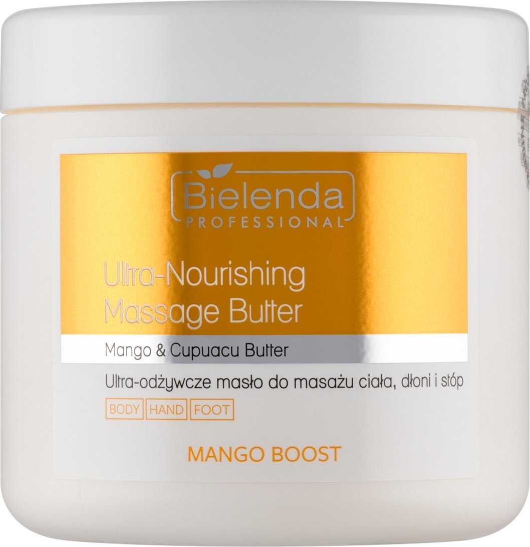 Bielenda Professional Mango Boost ultra výživné masážní máslo na ruce a nohy 500 ml