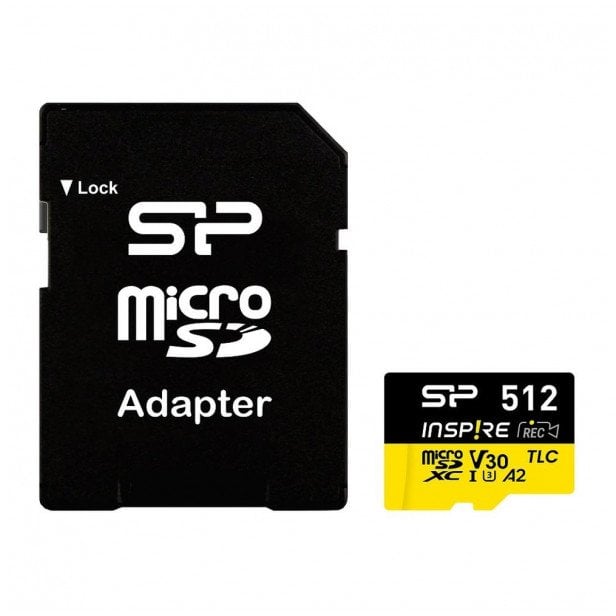 Silicon Power Paměťová karta Inspire 512 GB UHS-I U3 A2 V30 4K TLC microSDXC