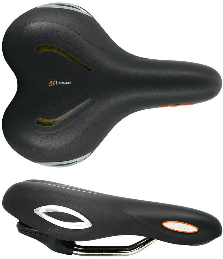 Selle Royal Sedlo SELLEROYAL LOOKIN MODERATE 60st STRACCIATELLA gel + elastomery, unisex, 620g