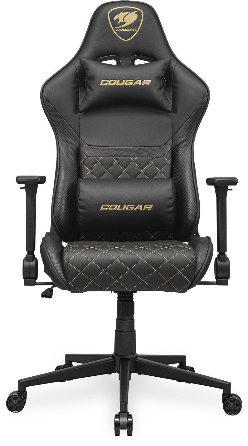 Cougar Gaming-Stuhl Armor One V2 Gold, Schwarz