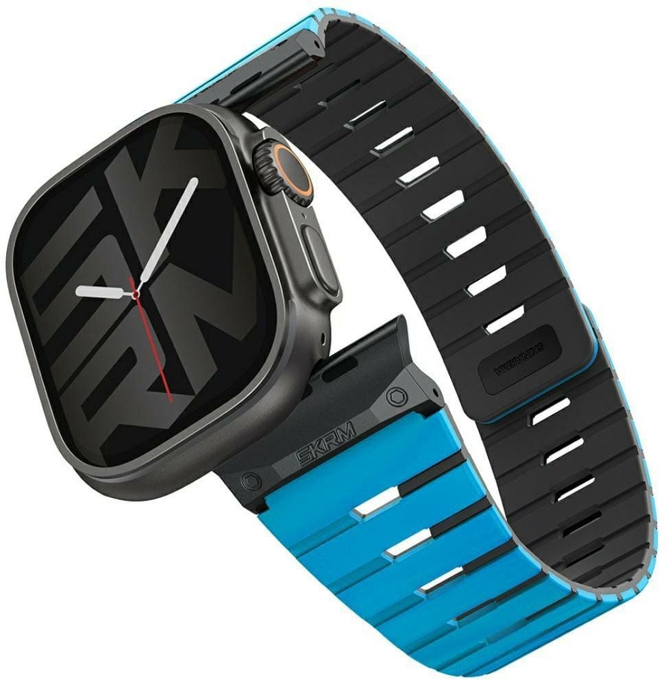 SKINARMA Řemínek Gemini pro Apple Watch 49/46/45/44mm modrý