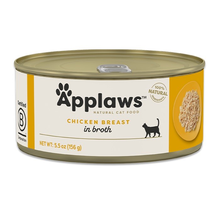 APPLAWS Cat Kuřecí prso - mokré krmivo pro kočky - 156 g
