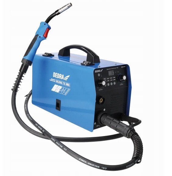 Dedra Invertorový svářecí stroj IGBT MIG/MAG, 160A s funkcí TIG, MMA