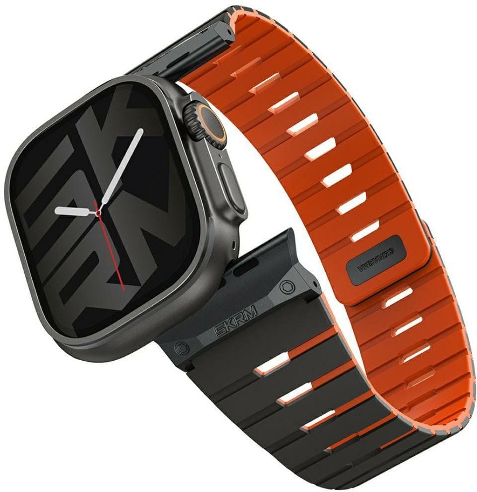 SKINARMA Řemínek Gemini pro Apple Watch 49/46/45/44 mm, sienna