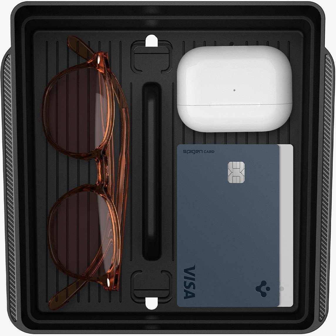 Spigen Organizér do konzole Tesla Locketrest, černý - Tesla Model 3 2024