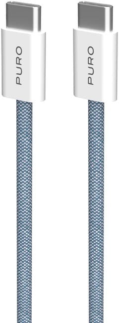 Puro Kabel Fabrik 60W USB-C - USB-C 1,5 m - modrý