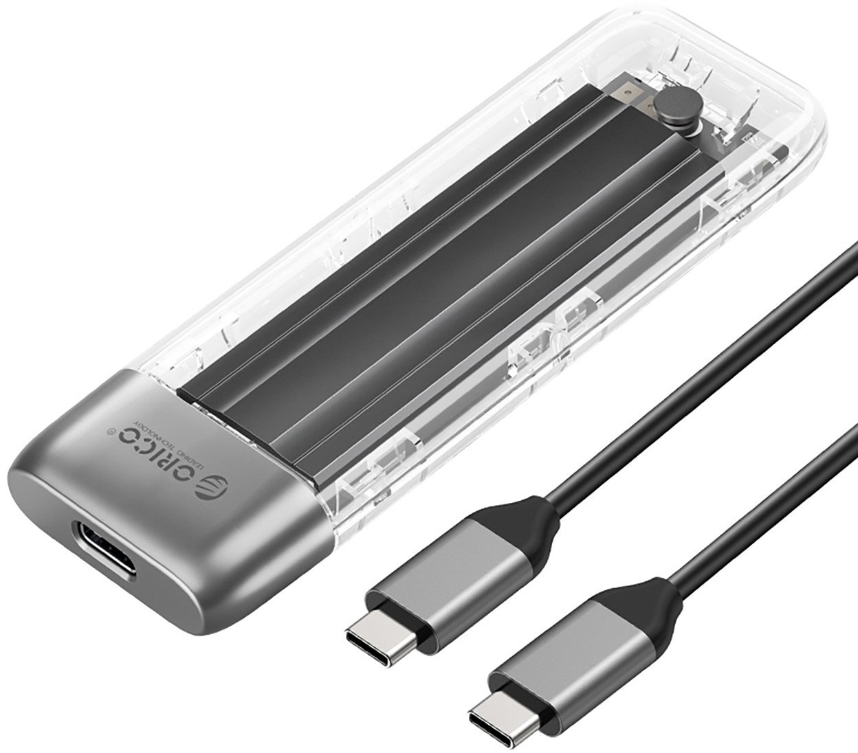 Orico Pouzdro na disk TXM2-C3 M.2 NVME USB-C 10Gb/s – šedé Pouzdro na disk TXM2-C3 M.2 NVME USB-C 10Gb/s – šedé