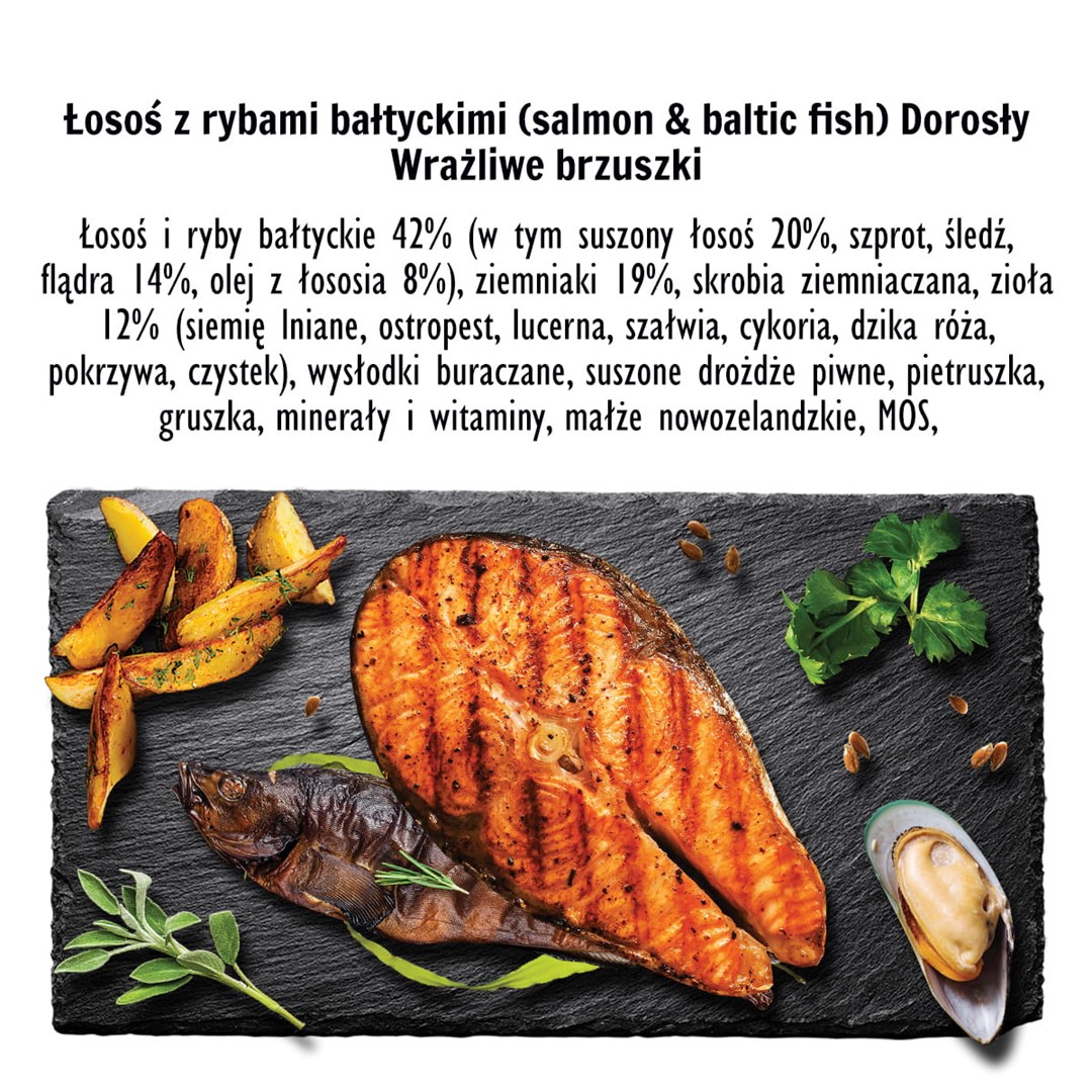 PAKA ZWIERZAKA Salmon with Baltic fish M - suché krmivo pro psy - 3kg