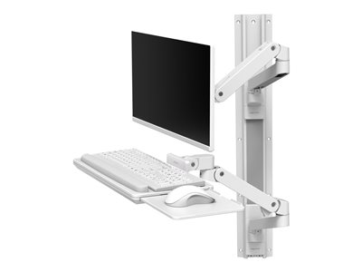 Ergotron LX Pro - Montá?ní sada (2 ramena, 2 rozšíření, zásuvka pro klávesnici, vysouvací podlo?ka pod myš, dr?ák na myš, 2 základny pro montá? na stěnu, nástěnná trasa 34 , svorka na zeď, 2 cable cha