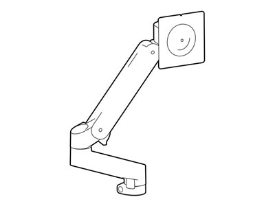 Ergotron LX Pro - Montá?ní sada (alarm monitoru, rozšíření, monitor pivot, objímka, upínací prvky) - Technologie konstantní síly - pro plochý panel - expansion kit - hliník - tmavě šedá - velikost obr
