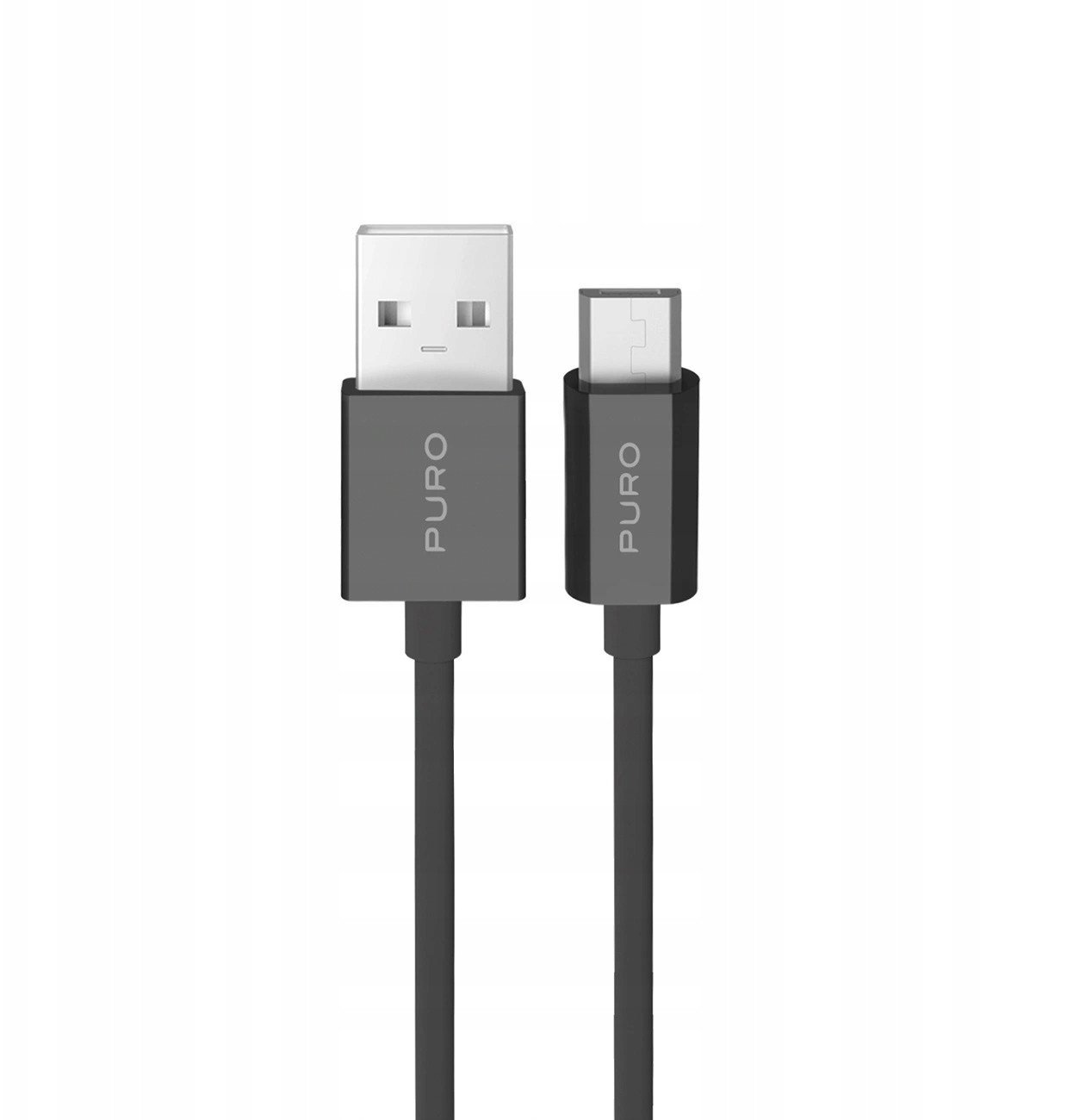Puro Kabel USB-A - microUSB 2 m černý (8018417499074)