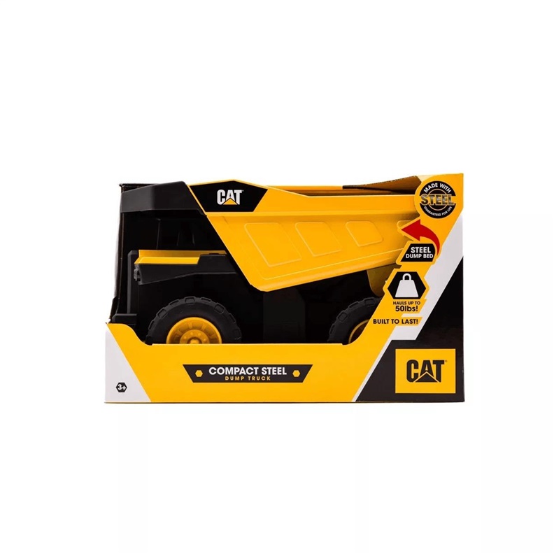 Hračka popelářské auto Cat 83429, černo/žluté