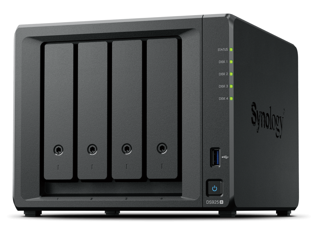 Synology NAS DS925+ 4x0HDD V1500B 4GB DDR4 ECC 2x2,5GbE RJ45 3 roky