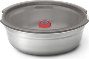 Black & Blum Obědový box/kulatá ocelová nádoba S 650 ml. / ČERNÁ+MODRA