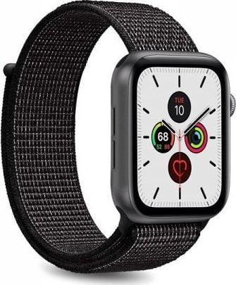 Puro PURO Apple Watch Band - Nylonový řemínek pro Apple Watch 38 / 40 mm (černý)