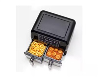 Kenwood kHealthy horkovzdušná fritéza, 1700 W, se dvěma zásuvkami, 4+4 l, 8 programů, černá