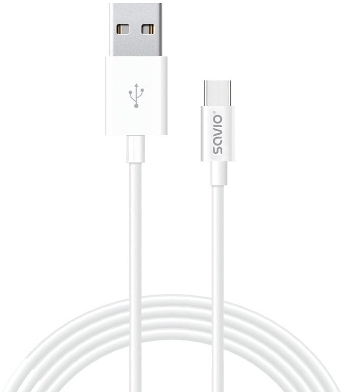 Savio USB - typ USB C cable 5A 1m CL-126 White
