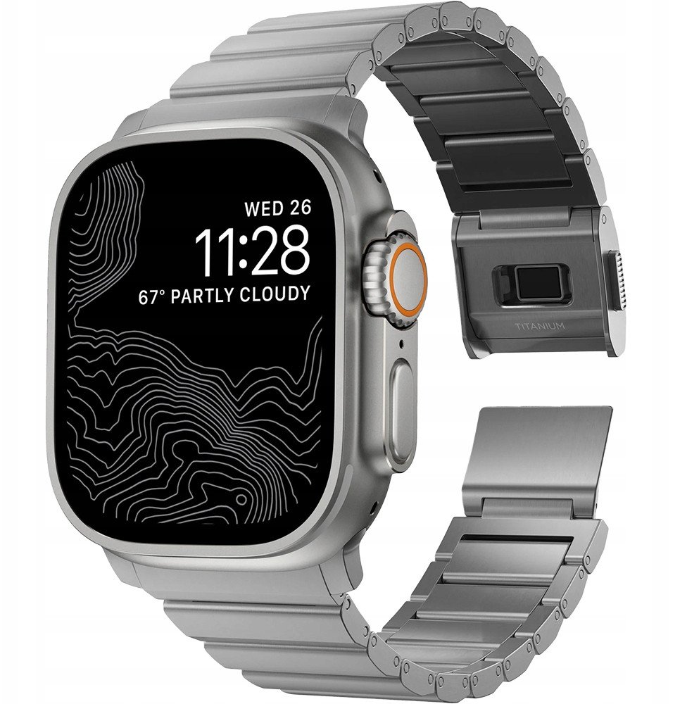 Nomad Titanový řemínek přírodní - Apple Watch 49mm/46mm/45mm/44mm/42mm