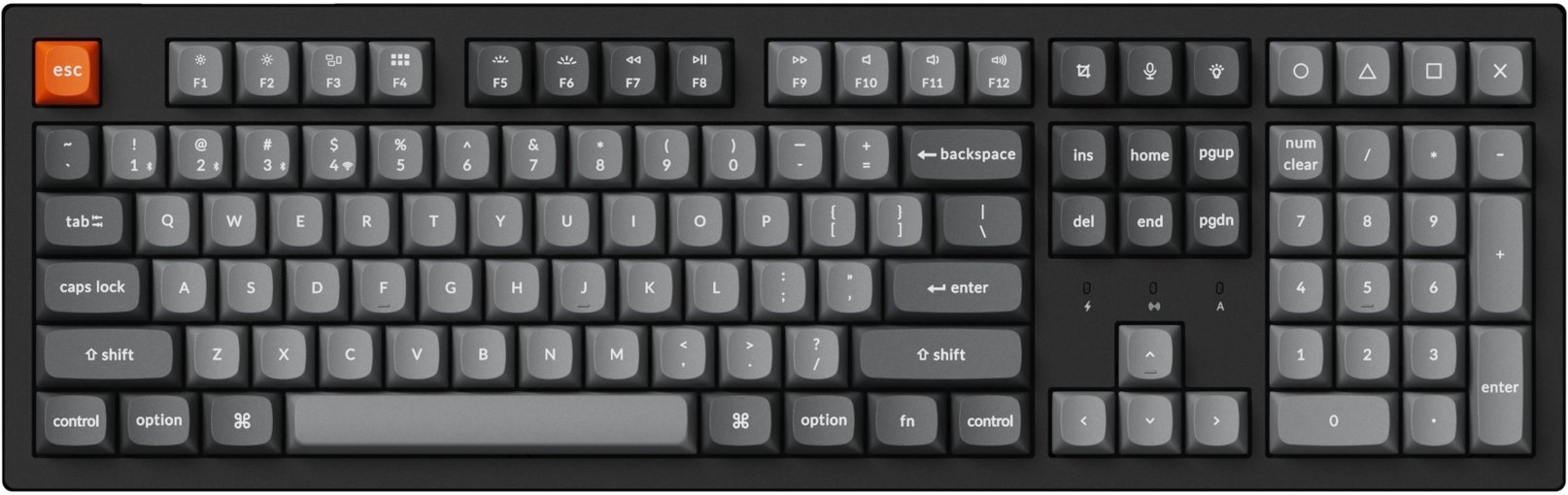 Keychron K10 Max QMK Keychron Super červená klávesnice (K10M-H1)
