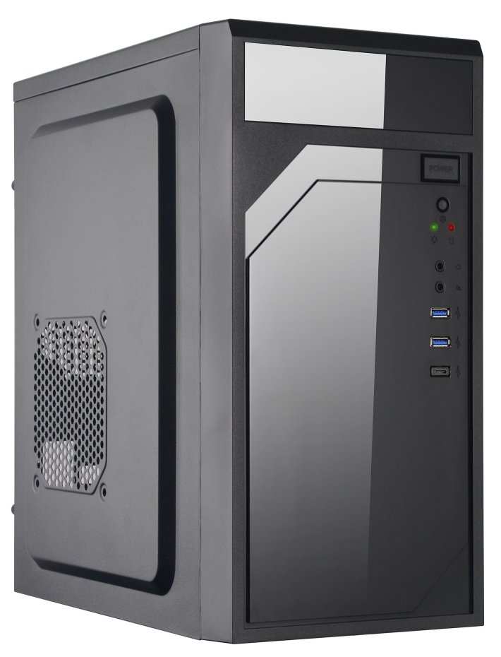 EUROCASE MidT ML M6-590B / mATX / bez zdroje / 2x USB 3.0 / USB-C / černá