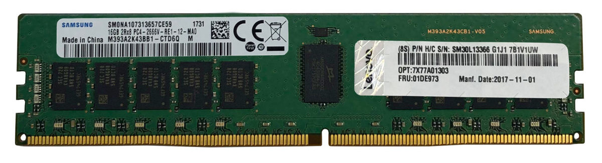 Lenovo ThinkSystem 16GB TruDDR5 5600MHz (1Rx8) ECC UDIMM-A - ST45v3