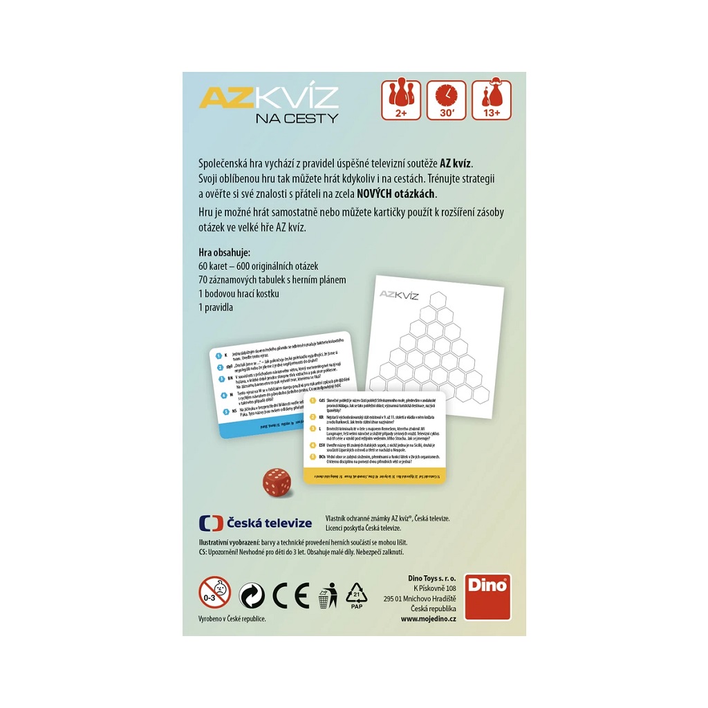 Dino AZ KVÍZ na cesty Nové otázky