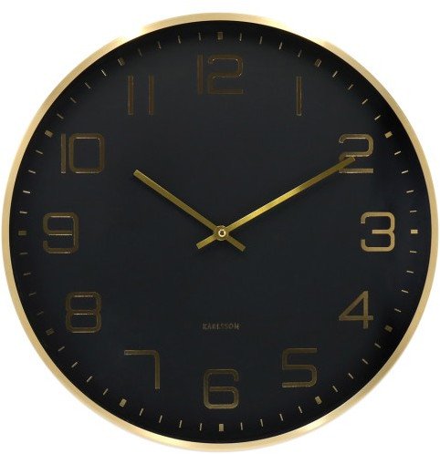 Karlsson Nástěnné hodiny ELEGANCE GLOW, O 40 cm