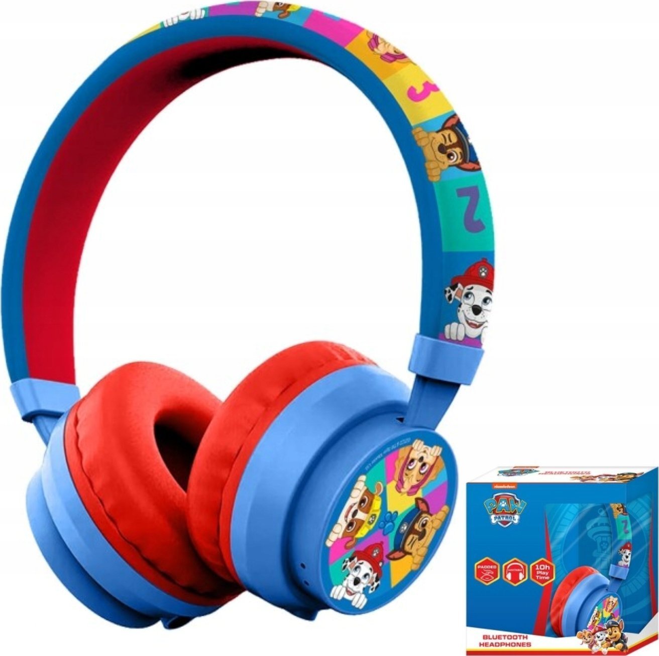 Kids Euroswan Dětská sluchátka Euroswan Bluetooth USB Paw Patrol PAW PATROL PW19914