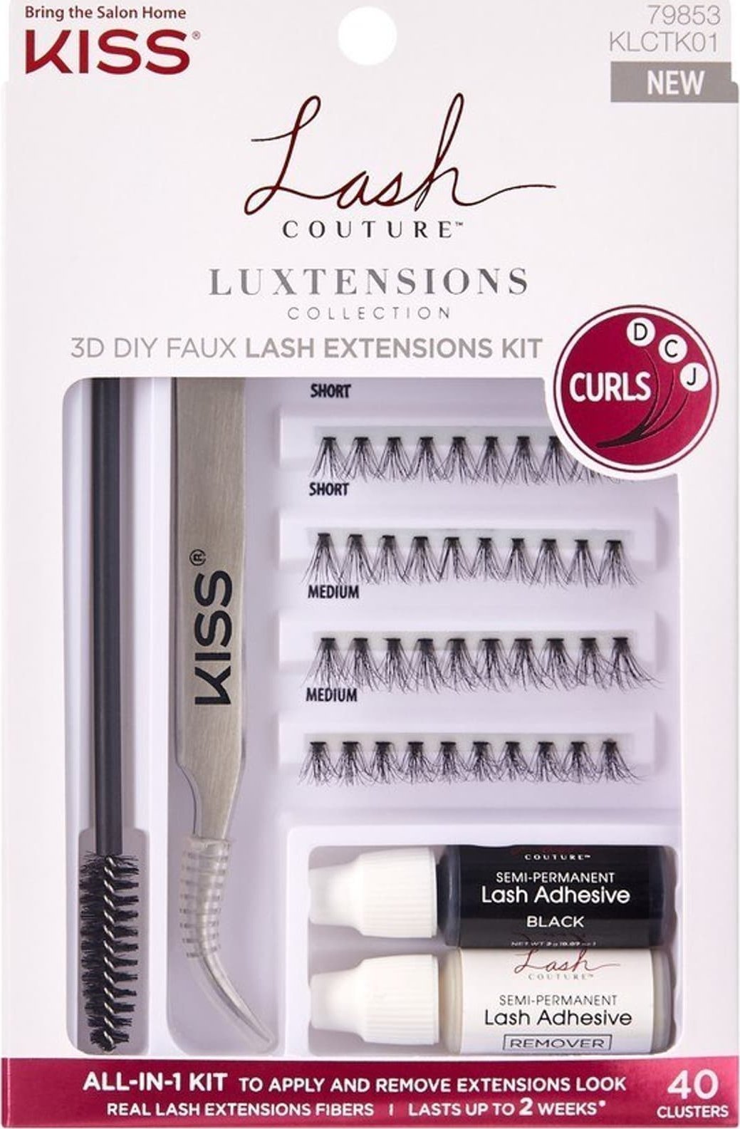 Kiss Sada na řasy KISS Lash Couture Luxtensions (1 balení)
