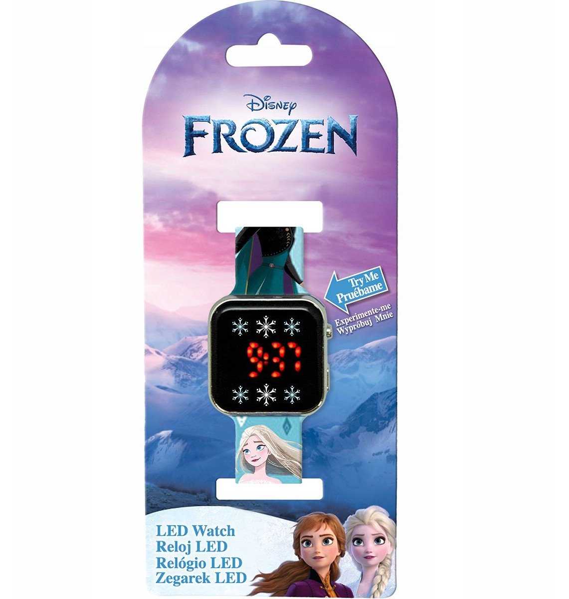 Euroswan Digitální LED náramkové hodinky Ledové království s Elsou pro děti / Fzn4918ku / Ledové království