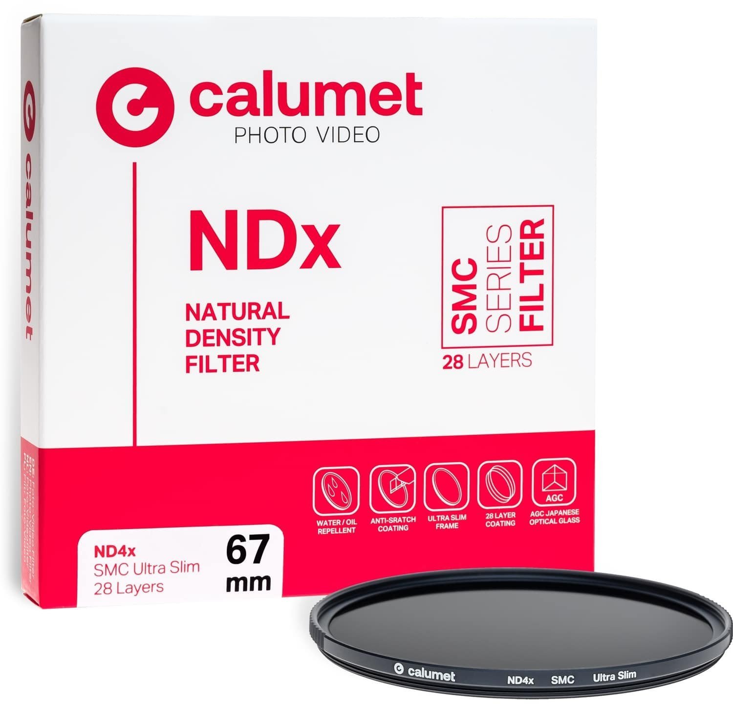 Filtr Calumet Filtr Calumet ND4x SMC 67 mm Ultra Slim 28 vrstev
