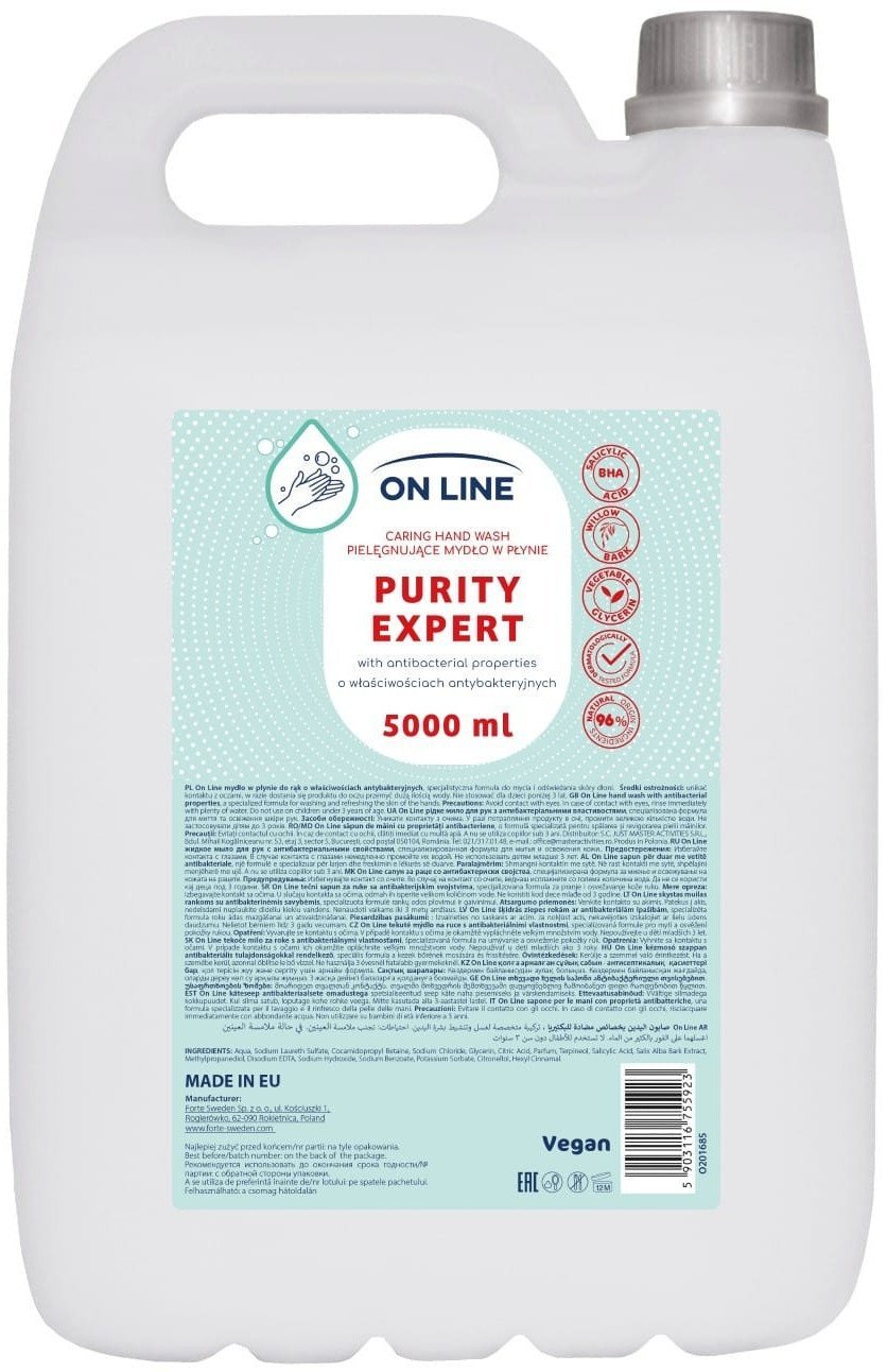 On Line ONLINE Výživné antibakteriální tekuté mýdlo 5000 ml