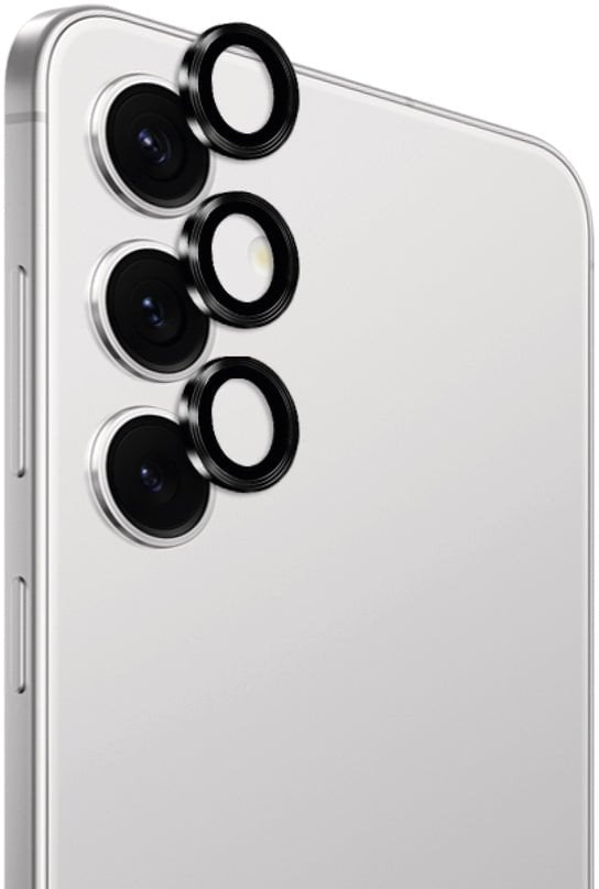 Puro PUSDGLS25TR, Samsung, Galaxy S25, Prachotěsný, Odolný proti nárazům, Odolný proti poškrábání, Odolný proti nárazům, Černá, Průhledná, 3 ks