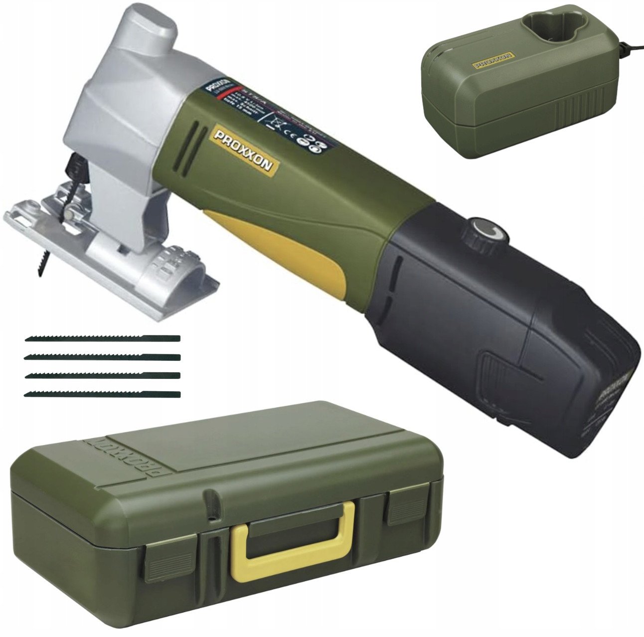 Proxxon Sada akumulátorových přímočarých pil STS/A s baterií Li/A2 a rychlonabíječkou LG/A2