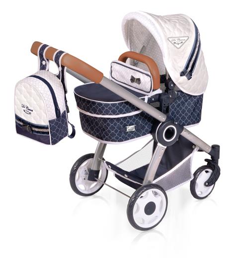 Dětský kočárek DeCuevas 80537 skládací pro panenky 3 v 1 s batůžkem TOP Collection 2020 - 70 cm