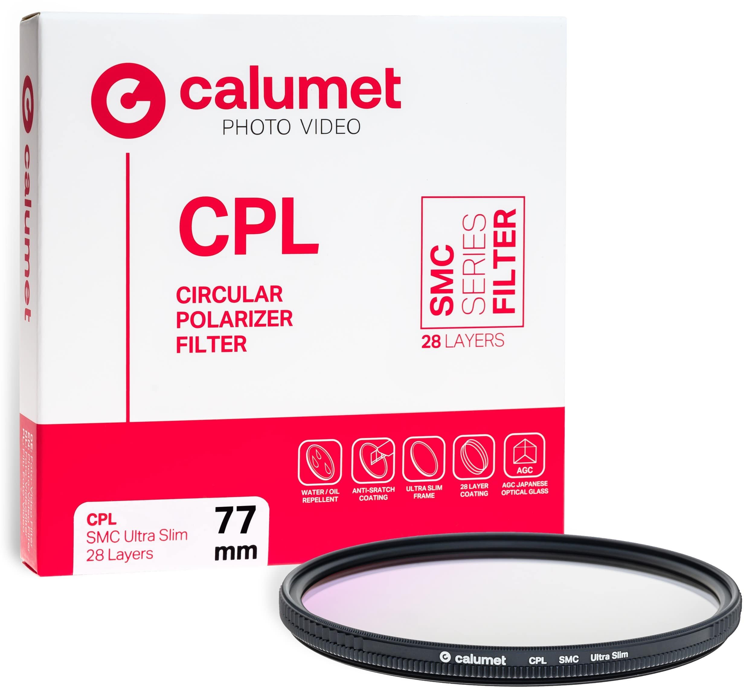 Calumet Filtr CPL SMC 77 mm ultra tenký 28 vrstev
