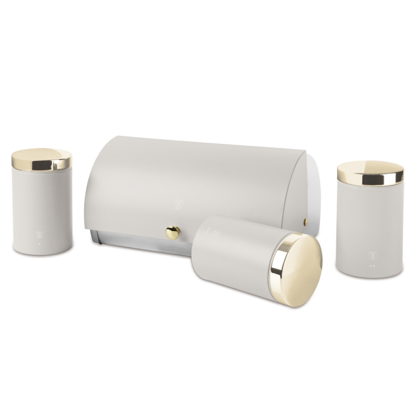 Chlebník a sada dóz na potraviny 4 ks Sahara Collection BH-6739