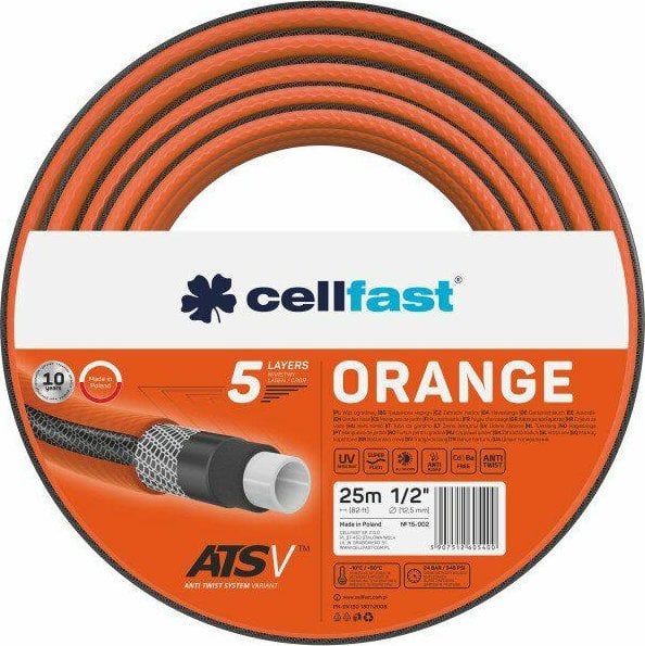 Cellfast CF.ZAHRADNÍ HADICE ORANŽOVÁ 1/2 65 mb PL