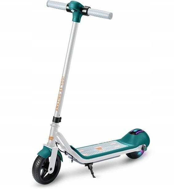 Atmosphera Elektrická koloběžka pro děti, LED, dojezd 10 km/h, 8 km, Kiddoboo / Kby2grn / Y2 / Kiddorider / zelená