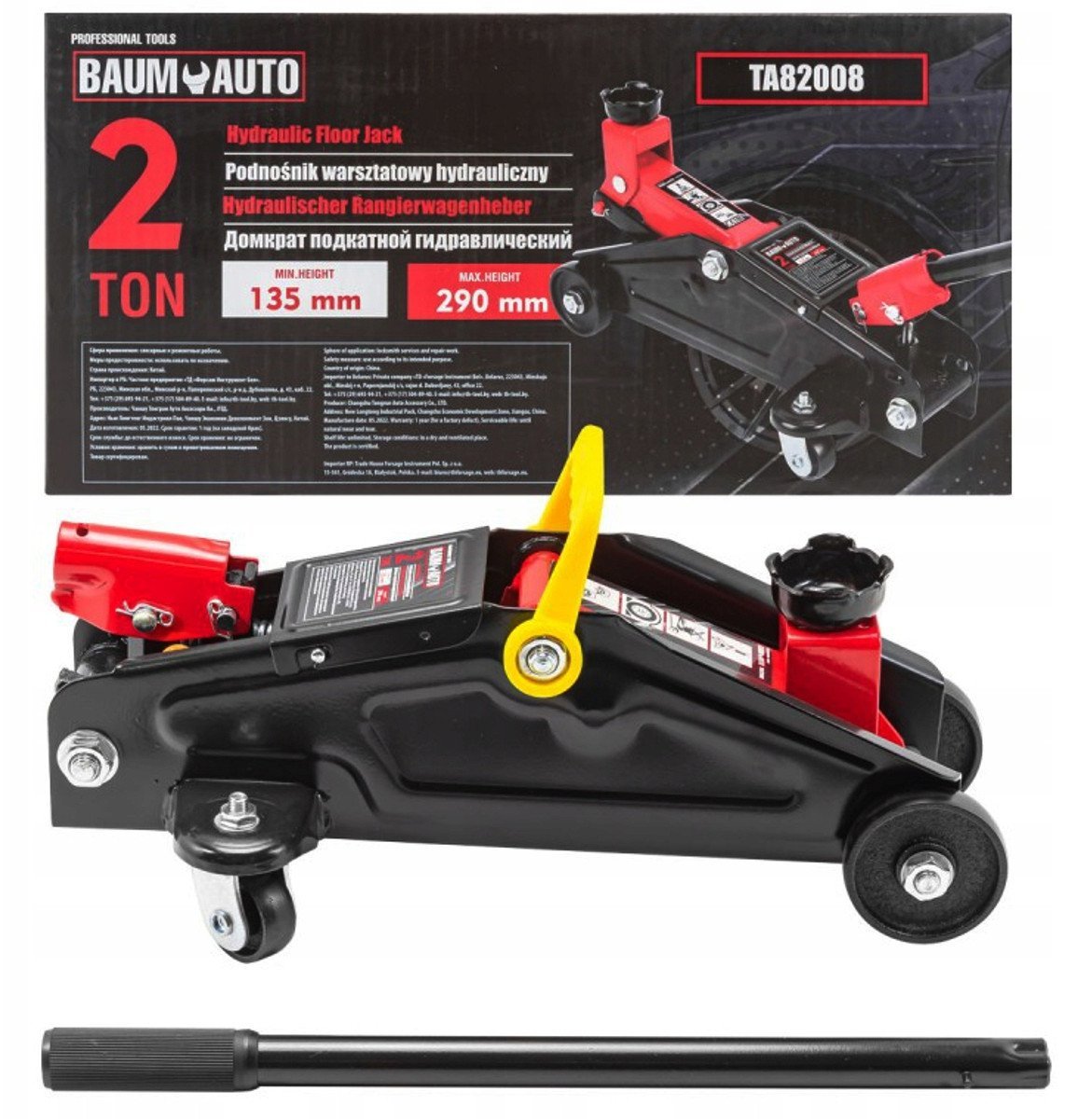 AWTools Hydraulický garážový zvedák žabka 2t