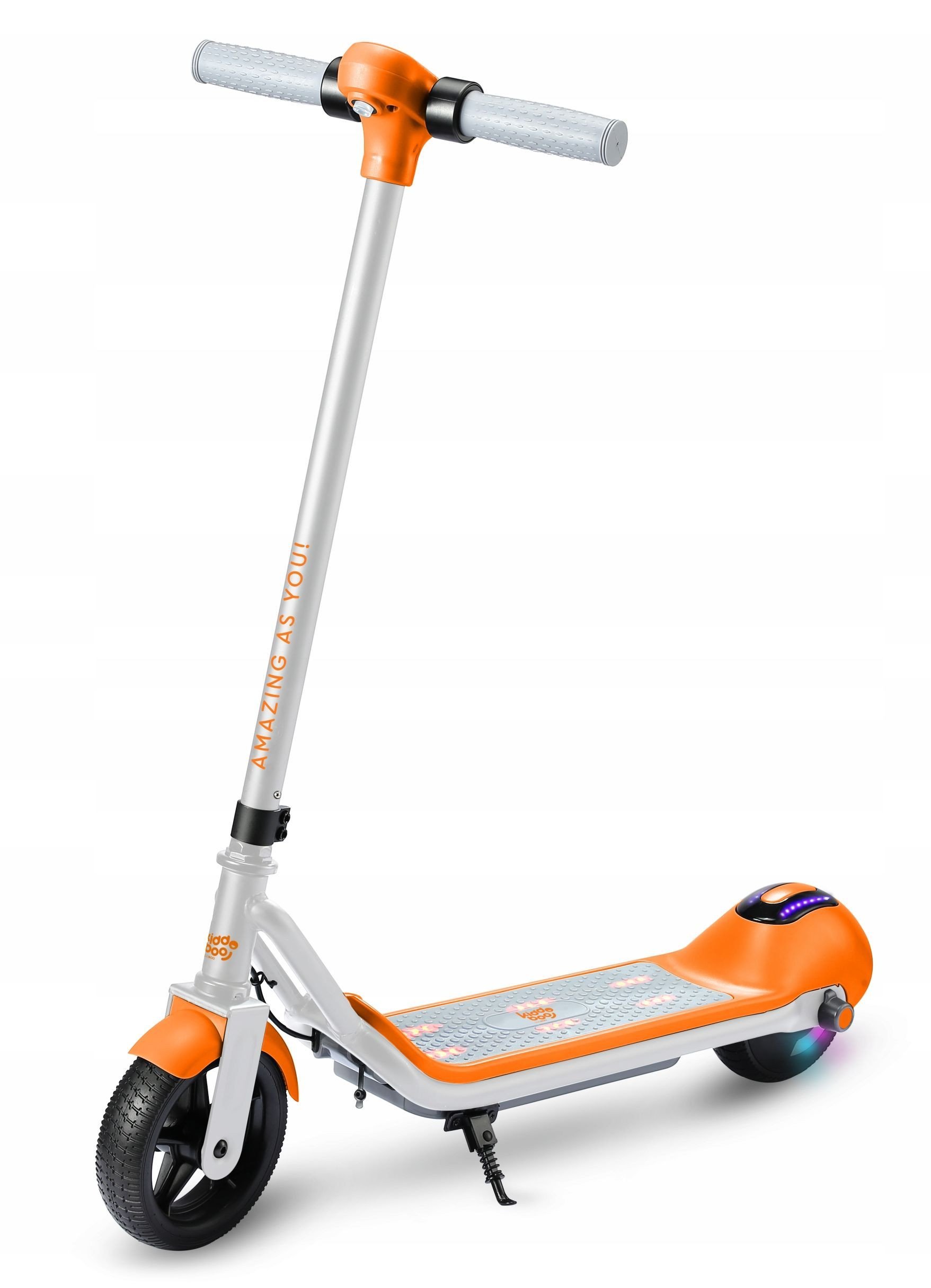 Atmosphera Elektrická koloběžka pro děti, LED, dojezd 10 km/h, 8 km, Kiddoboo / Kby2whi / Y2 / Kiddorider / oranžová