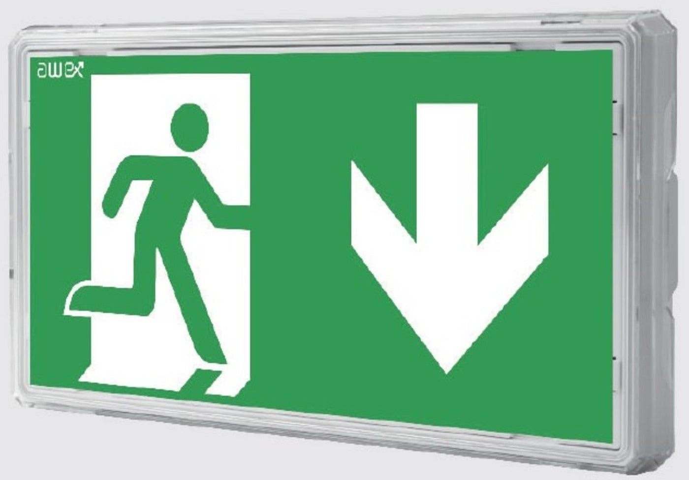AWEX EXIT S LED IP65 1W 1h víceúčelové PT bílé svítidlo