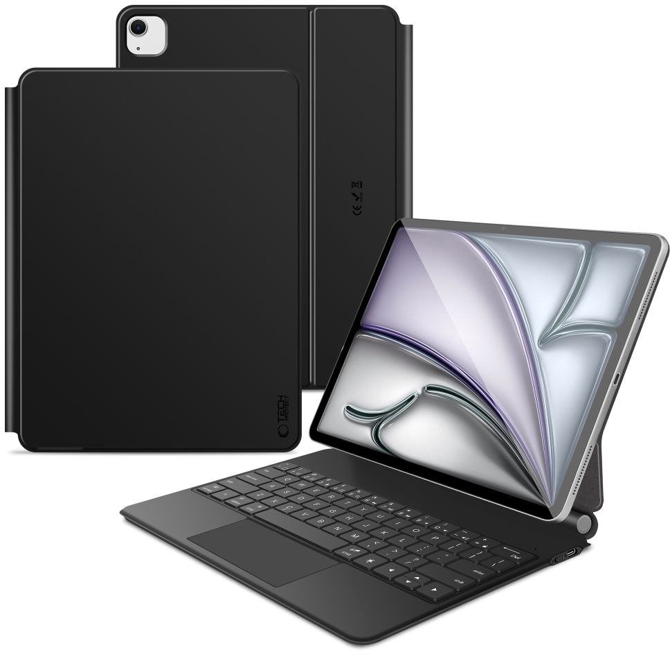 4kom.pl POUZDRO TECH-PROTECT SMARTCASE MAGNETICKÉ + KLÁVESNICE PRO IPAD PRO 12,9” 4 / 5 / 6 / 2020-2022 / AIR 13” 1 / 2 / 2024-2025 ČERNÉ