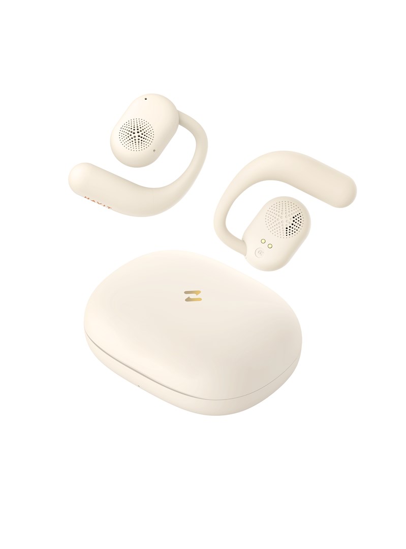 Havit OWS914 - Bezdrátová sluchátka TWS (béžová)