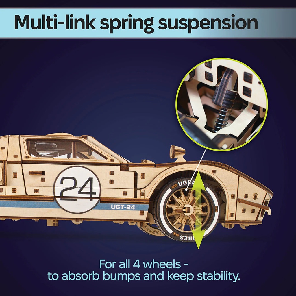 Ugears 3D dřevěné mechanické puzzle UGT-24 Endurance Racer